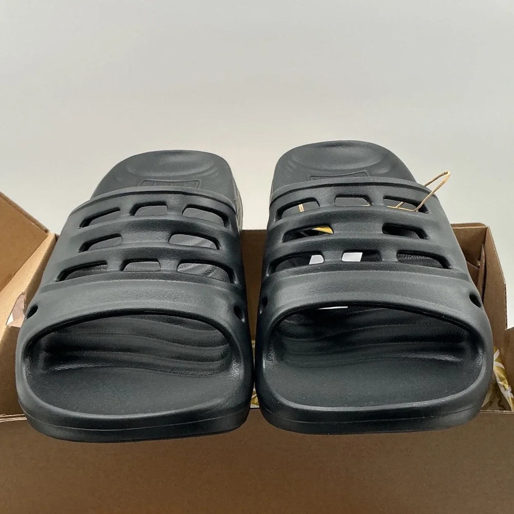 Teva Apretrail Slide Black Mens 9 Womens 11 Recovery Sandals 1165790-W